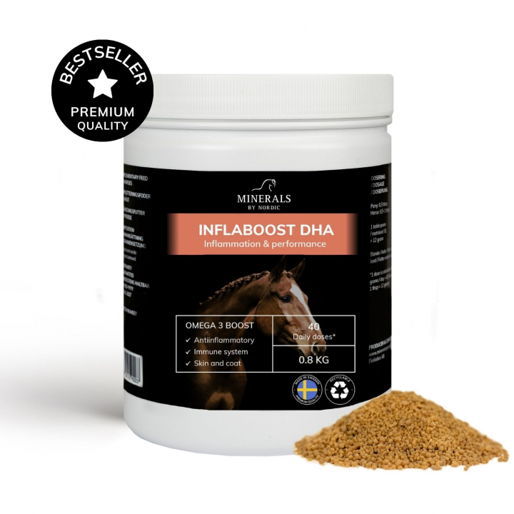 Inflaboost DHA 0.8 kg in the group HORSE / Feedsupplements / Inflaboost DHA at Minerals by Nordic (INF-008)